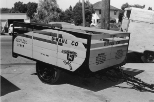 An old U-Haul trailer