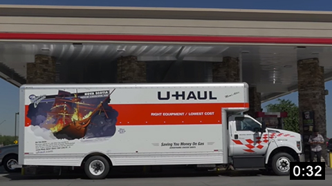 Image of U-Haul 26' F650 Moving Truck: Overhead Clearance  picture