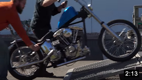 Image of How to Load a Motorcycle onto a Ramp Trailer  picture