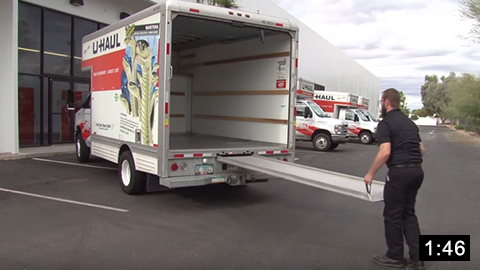 Image of How to Use a U-Haul Truck Ramp and Roll-Up Door  picture