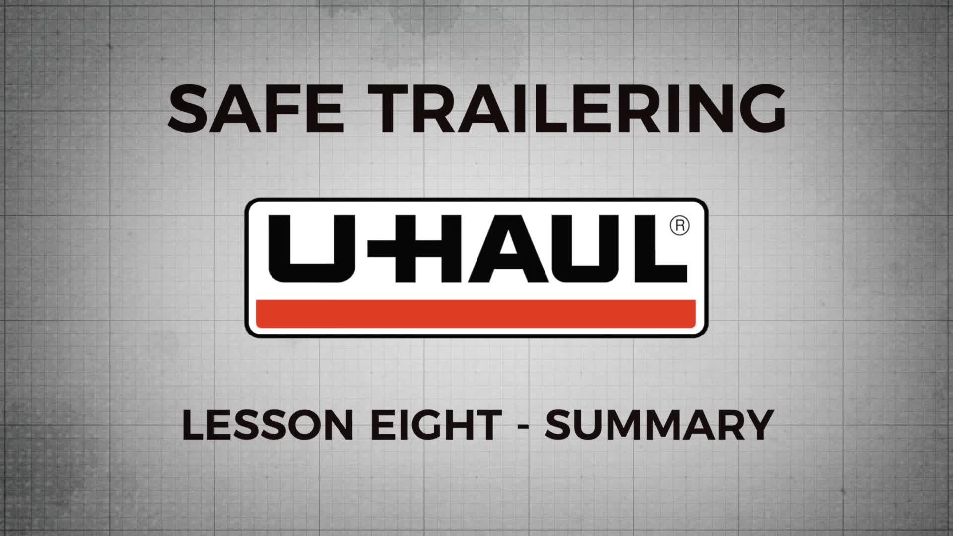 Image of Safe Trailering Lesson 8: Course Summary  picture