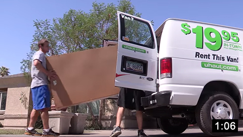 Image of Using a U-Haul Cargo Van for Storage Transportation  picture