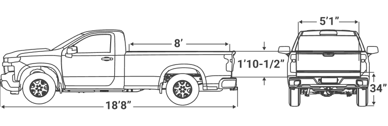 8' Pickup Truck