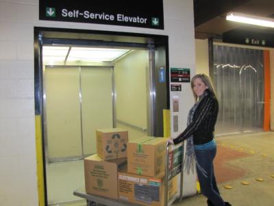 Our elevators are conveniently located for quick loading and unloading into our Premier Level Climate Controlled Storage. We also have free use of carts for our storage customers!