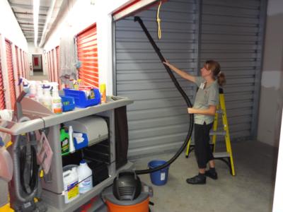 Our storage facility custodians take personal pride in their work! They perform a regimented cleaning and maintenance program that includes pest control and daily walk throughs. This insures that your items are "clean, dry, and secure" at all times.