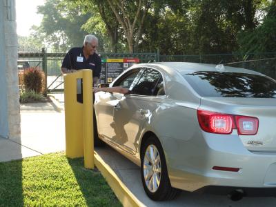 Our gated storage community allows you access to your unit via your personally selected code, individually swiped access card, or gate remote control. All units offer street level access. We provide the services that fit your needs. 
24/7 access is no problem!