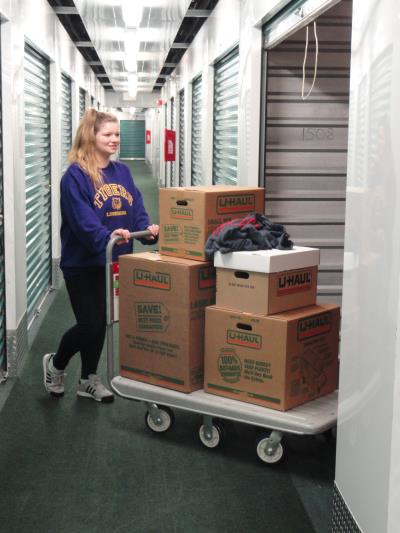 As a storage member, you're more than welcome to FREE use of our generous supply of loading carts when loading and unloading your valued possessions. (504)737-0916 or amy_murphy@uhaul.com