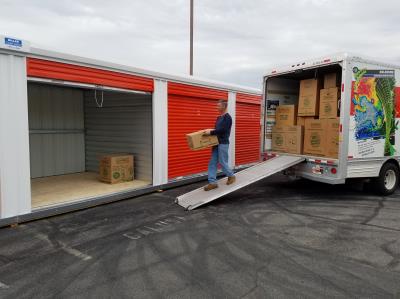 The easiest and most convenient way to access your possessions. 

Use our drive up storage to load and unload with 24-hour access * Extra Wide Aisles * Deliveries Accepted* Online 
or  Automatic Payments.