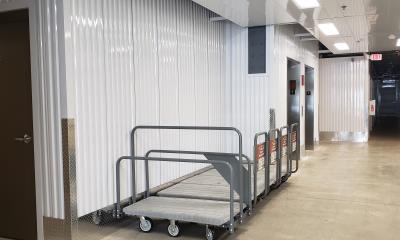 The use of our storage carts at no additional cost allows you to quickly and safely locate your household goods from the dock to your storage room