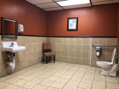 Our newly renovated bathrooms make you feel right at home!